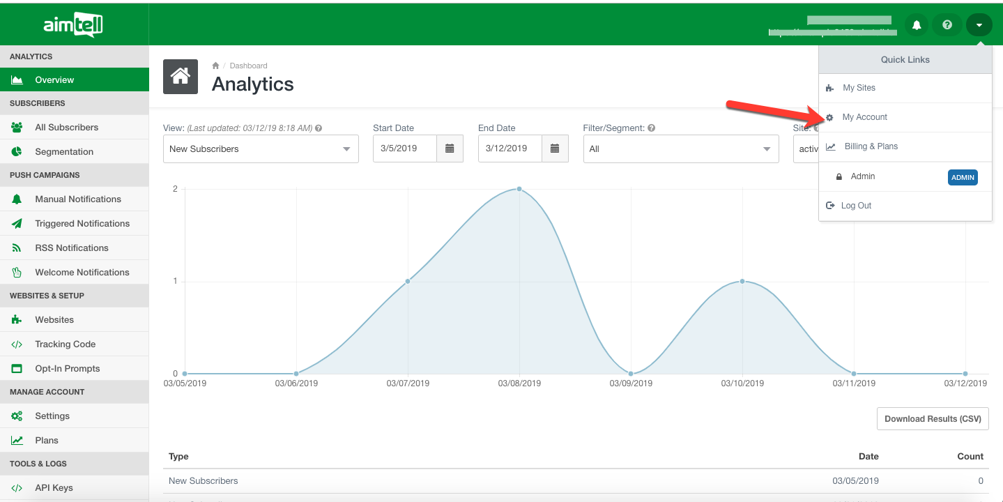 How do I select my time zone when scheduling notifications?